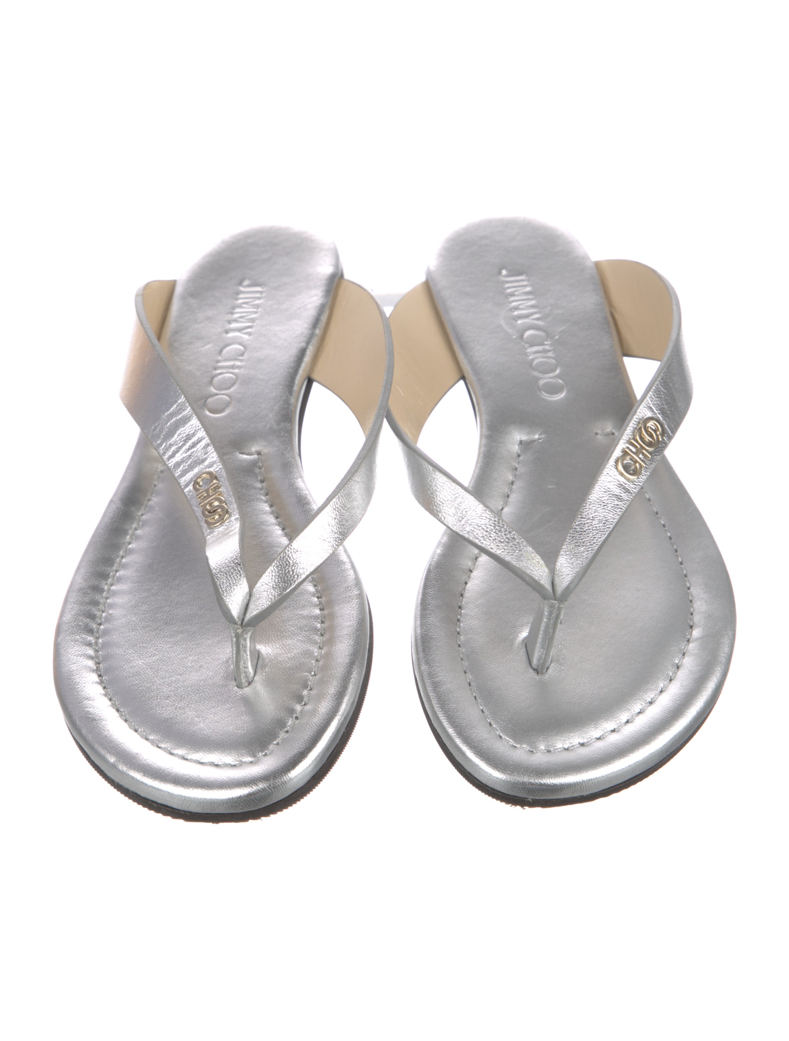 Jimmy Choo Leather Flip Flops